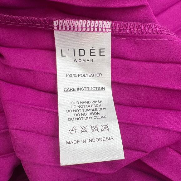 L'IDEE Renaissance Halter Side-Slit Pleated Maxi Dress Party Cocktail Formal - Picture 7 of 8